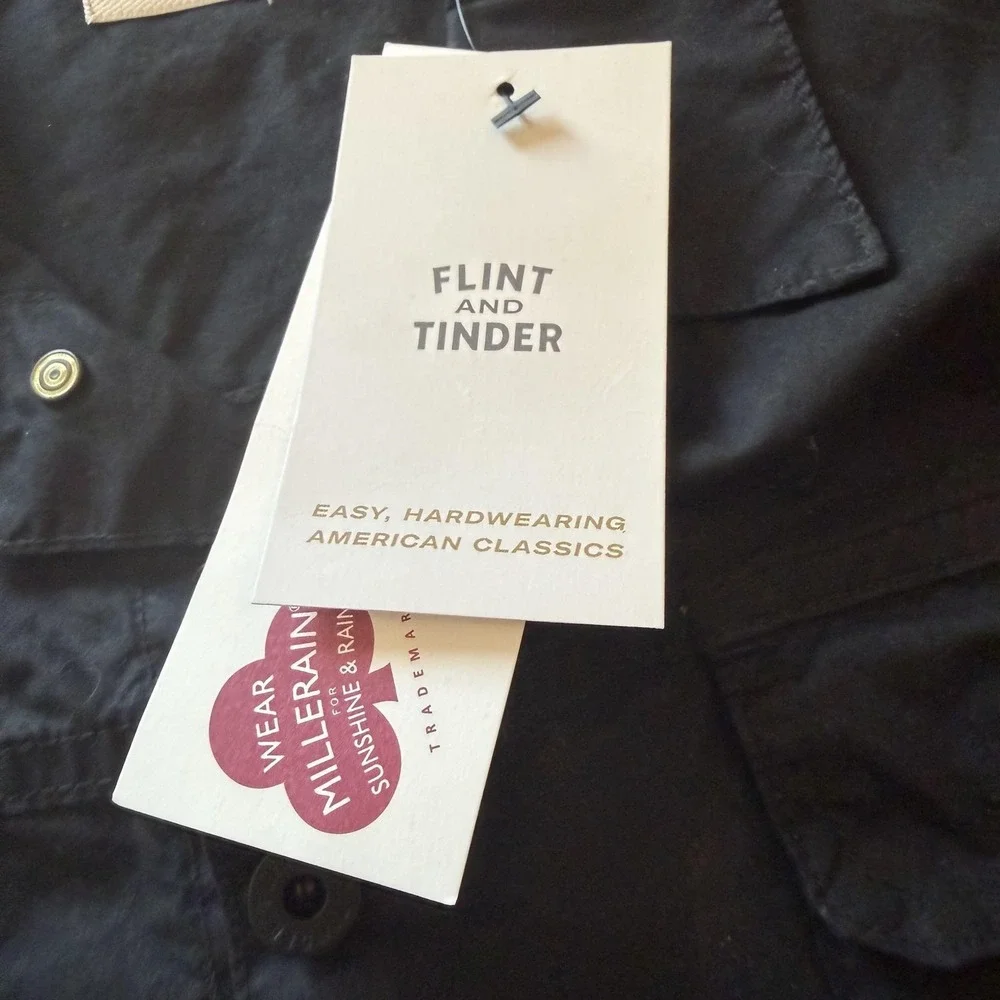Flint And Tinder Jacket Mens XL Black Waxed Canvas TekWax Made USA Huckberry